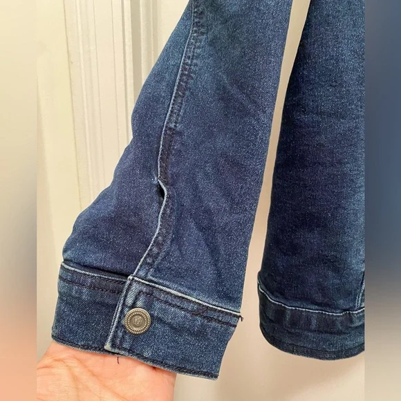 Y2K Faux Fur lined denim jacket women’s size 1X animal print cheetah girls - Picture 7 of 8